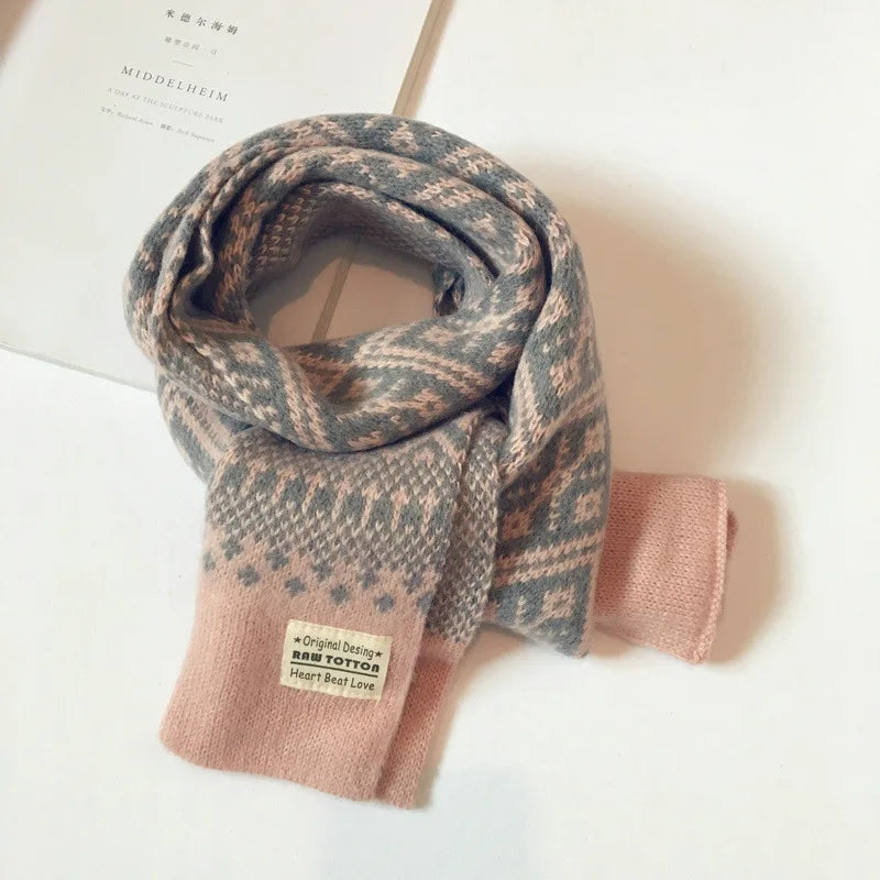 Winter Children Scarf Knitted Wool Scarf For Kids