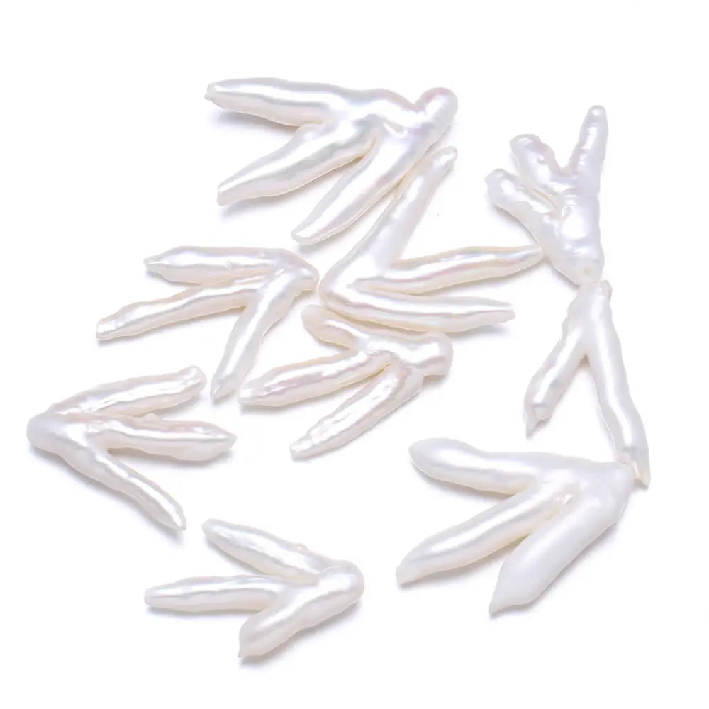 Natural Freshwater Pearl Pendant Punch Loose Beads Irregular
