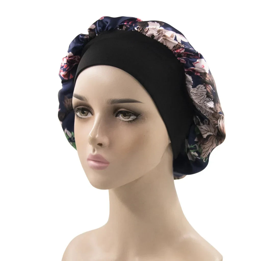 Multicolor Printed African Pattern Nightcap Set