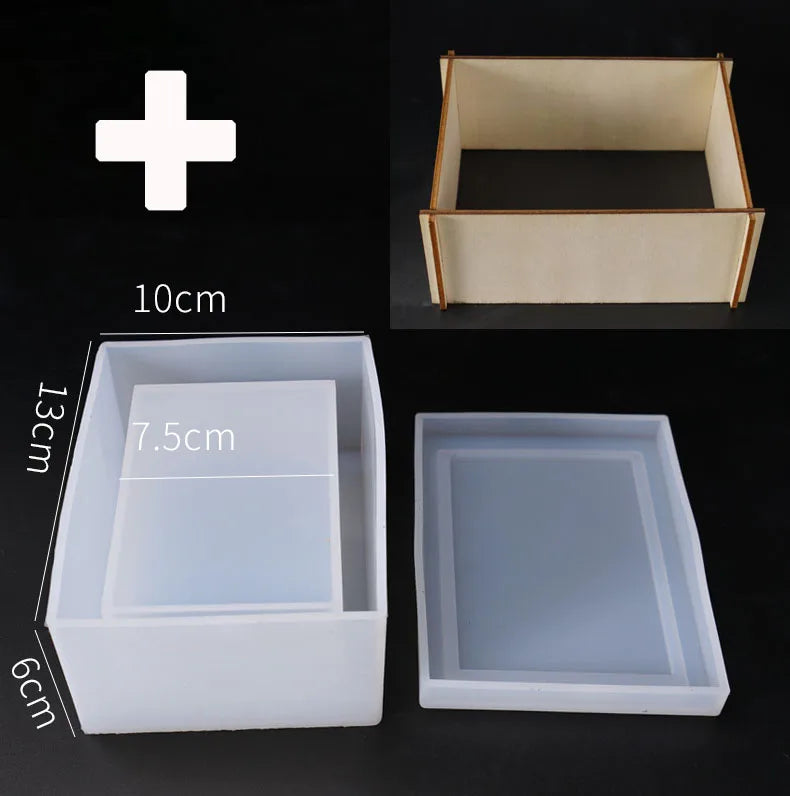 15Cm Large Pyramid Silicone Mold with Fixed Frame