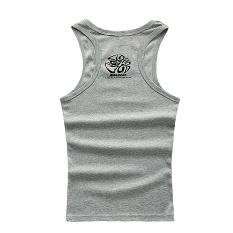 Tank Tops Men Cotton Running Vest Fitness Cool