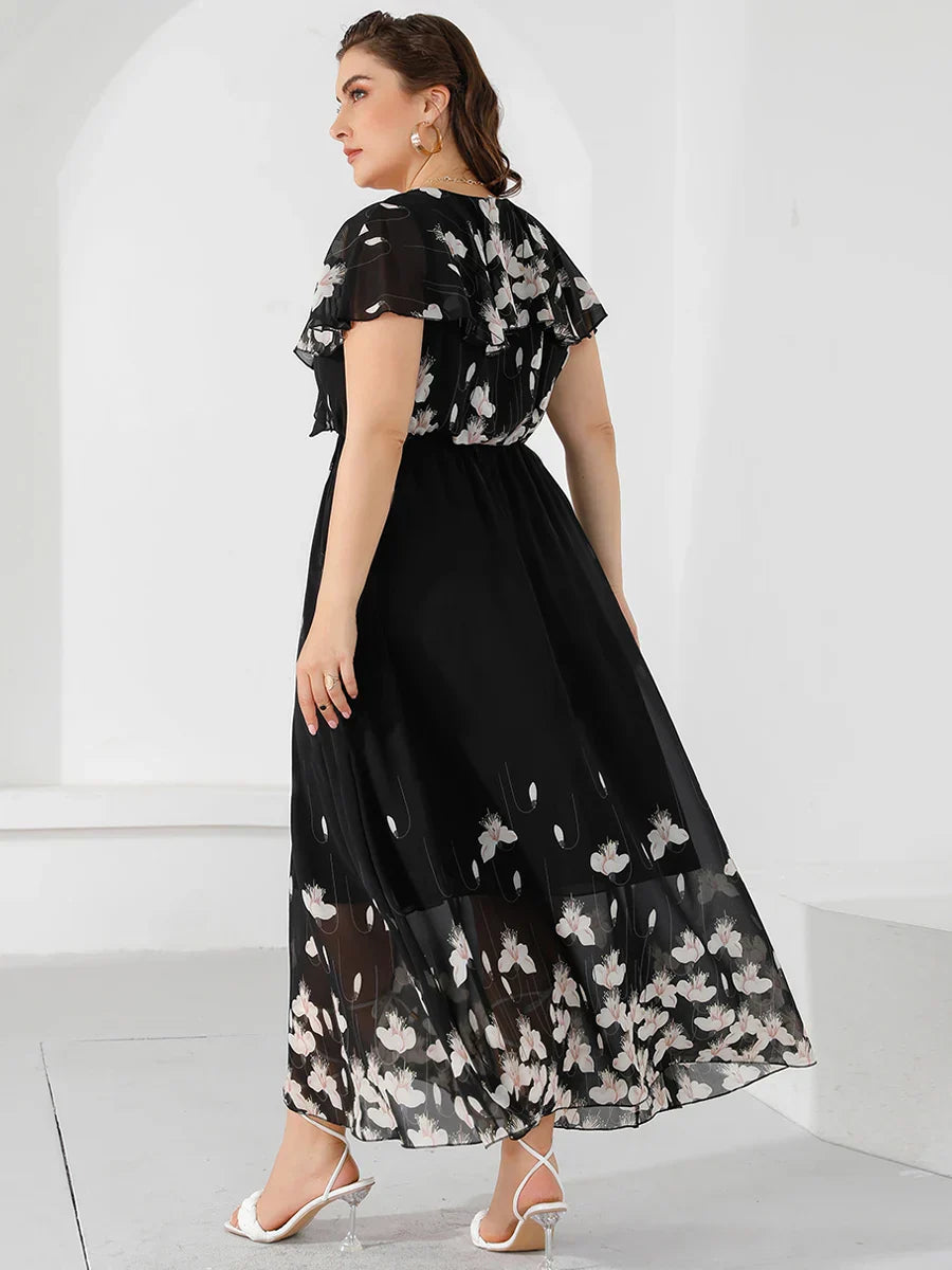 Plus Size Casual Women's Dresses 2023 Summer Ruffles