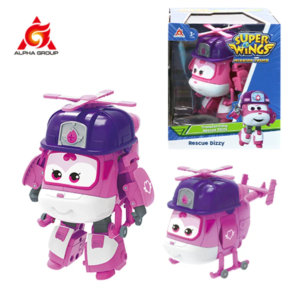 Super Wings 5 Inches Transforming Jett Dizzy Donnie