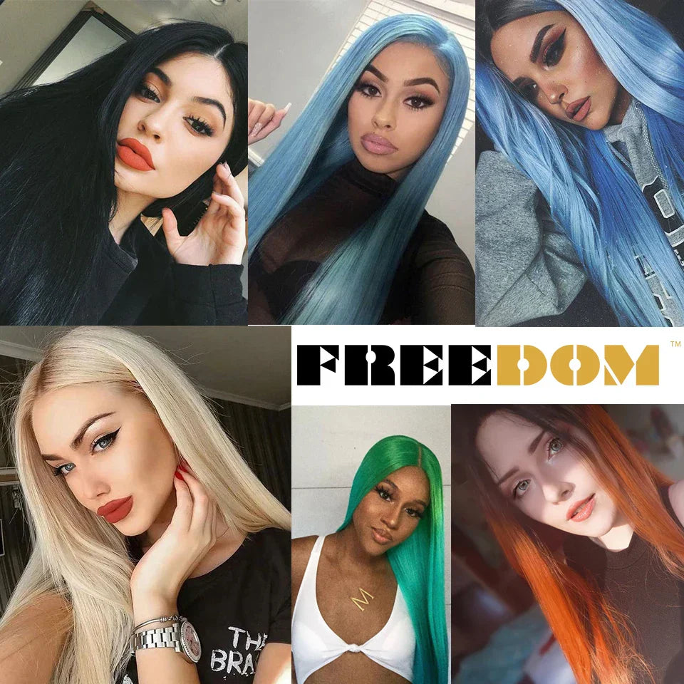 FREEDOM Synthetic Lace Front Wig 30 Inch Long