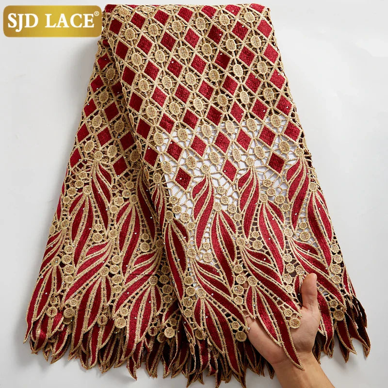 SJD LACE 2024Skin Friendly Classic African Eembroidery Guipure