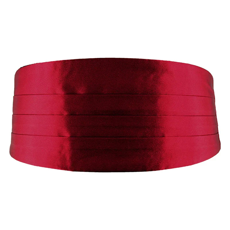 Men Classic Satin Cummerbund Elastic Bellyband Basic Tuxedo
