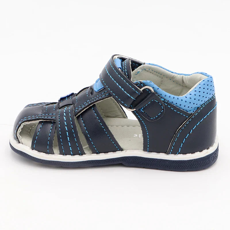 Cute eagle Summer Boys Orthopedic Sandals Pu Leather