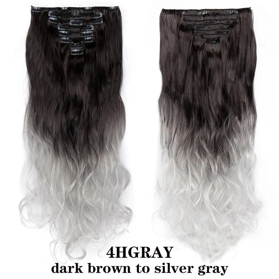 HAIRRO 24Inches 170g 36 Colors Long Straight Synthetic