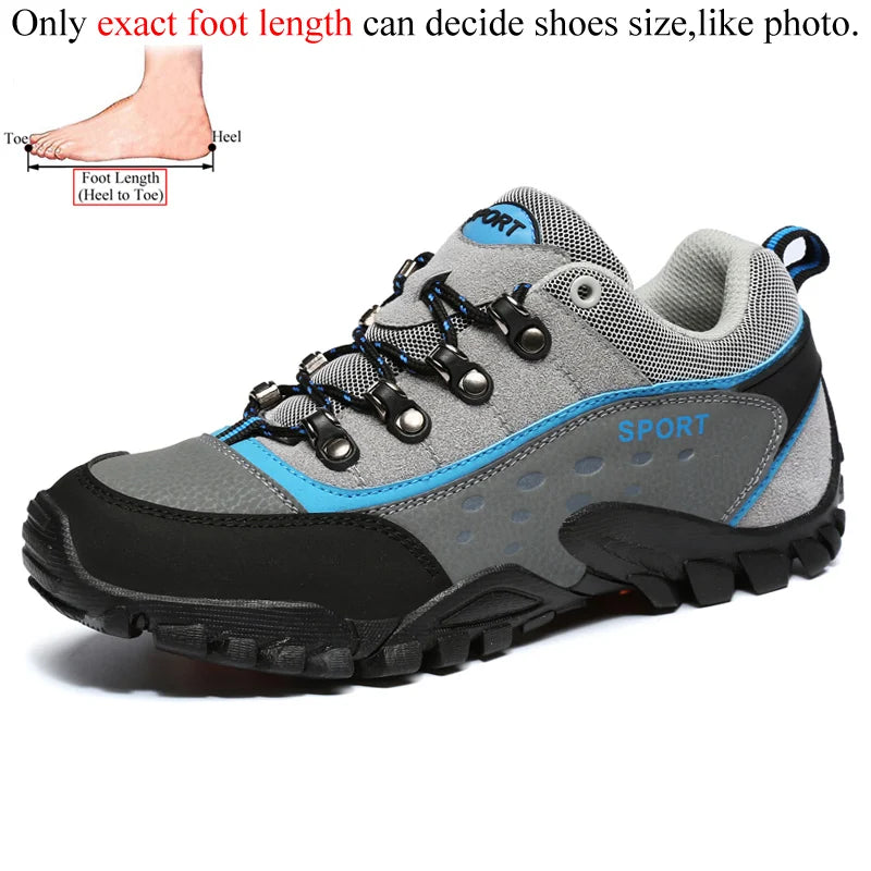 Autumn Spring Women Outdoor Leather Trekking Hiking Shoes