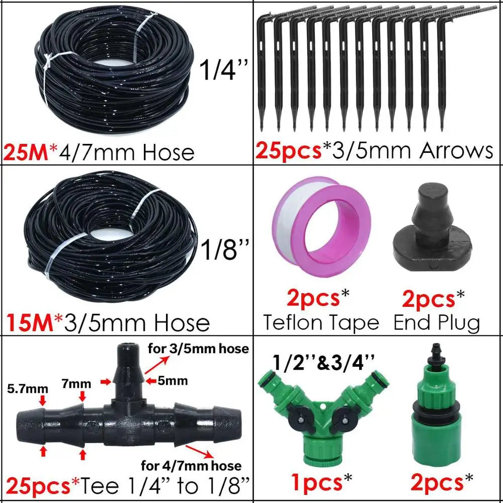 KESLA 4/7mm to 3/5mm Pipe Garden Drip Irrigation