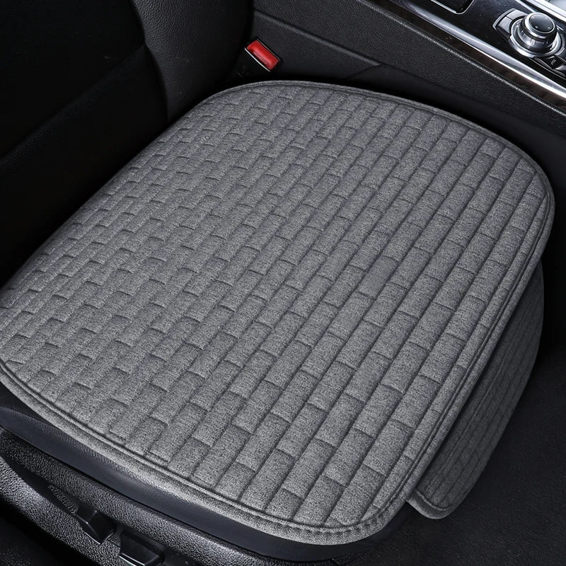 Car seat cover front/Rear Flax Seat Protect Cushion
