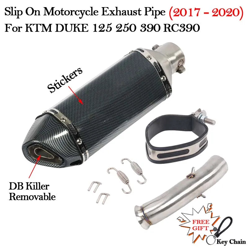 Slip on 51mm Motorcycle Exhaust System Muffler Escape