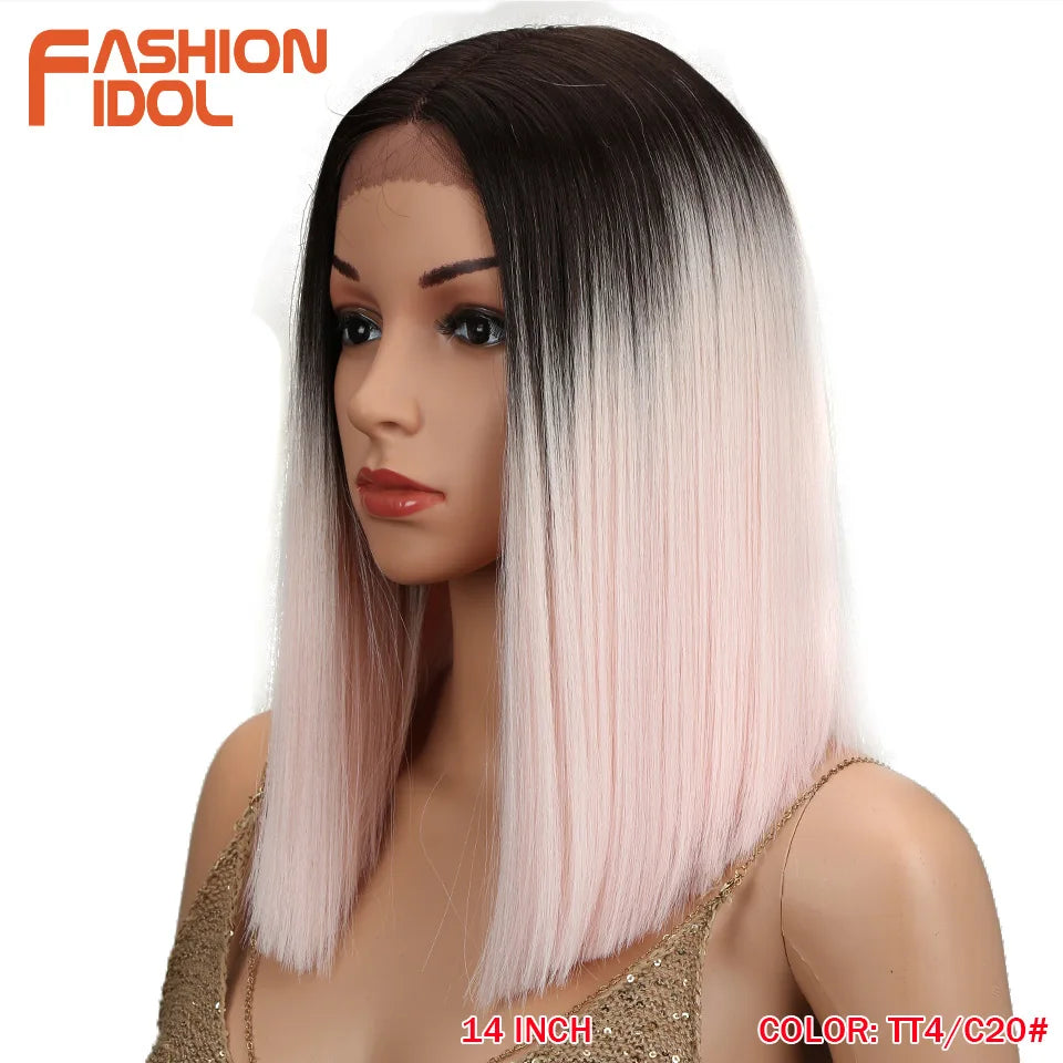 FASHION IDOL 10 Inch Bob Wigs Straight Hair
