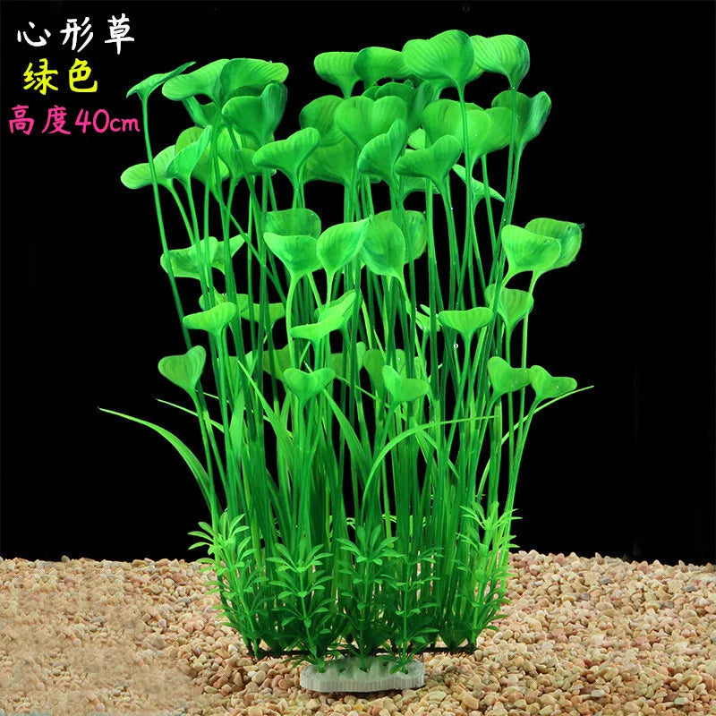 24-52cm Large Aquarium Plants Plastic Grass Fish Tank