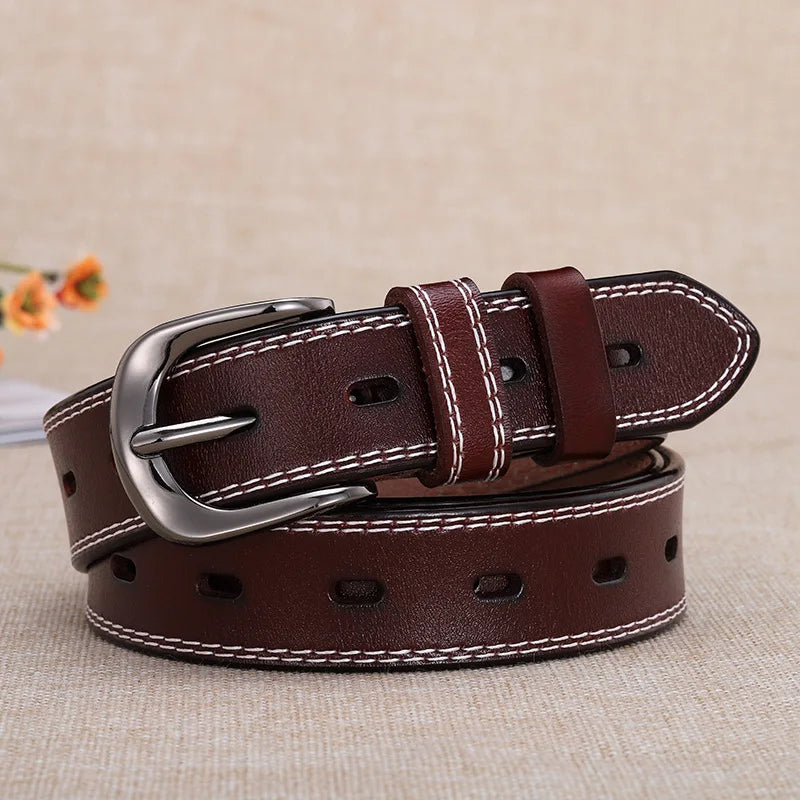 Women Genuine Leather Belt for Female Strap Casual