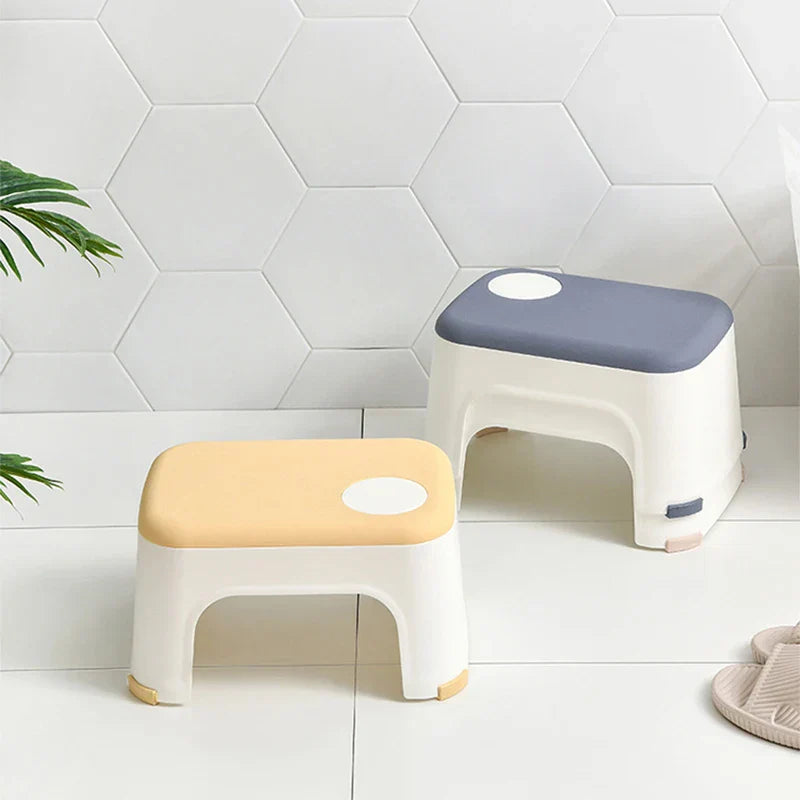 Thicken Plain Bathroom Stools Living Room Non-slip Bath