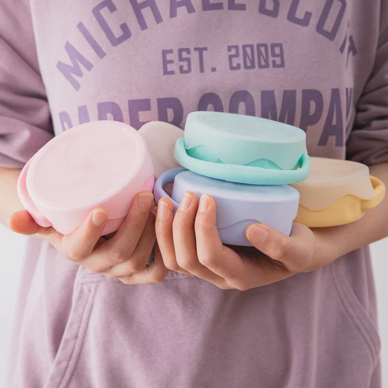 BPA Free Kids Silicone Food Storage Foldable Box