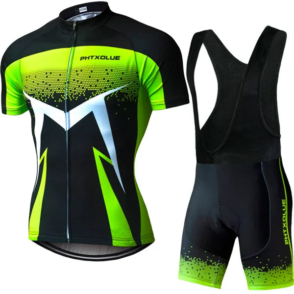 Phtxolue Breathable Long Sleeve Cycling Set Mountain Bike