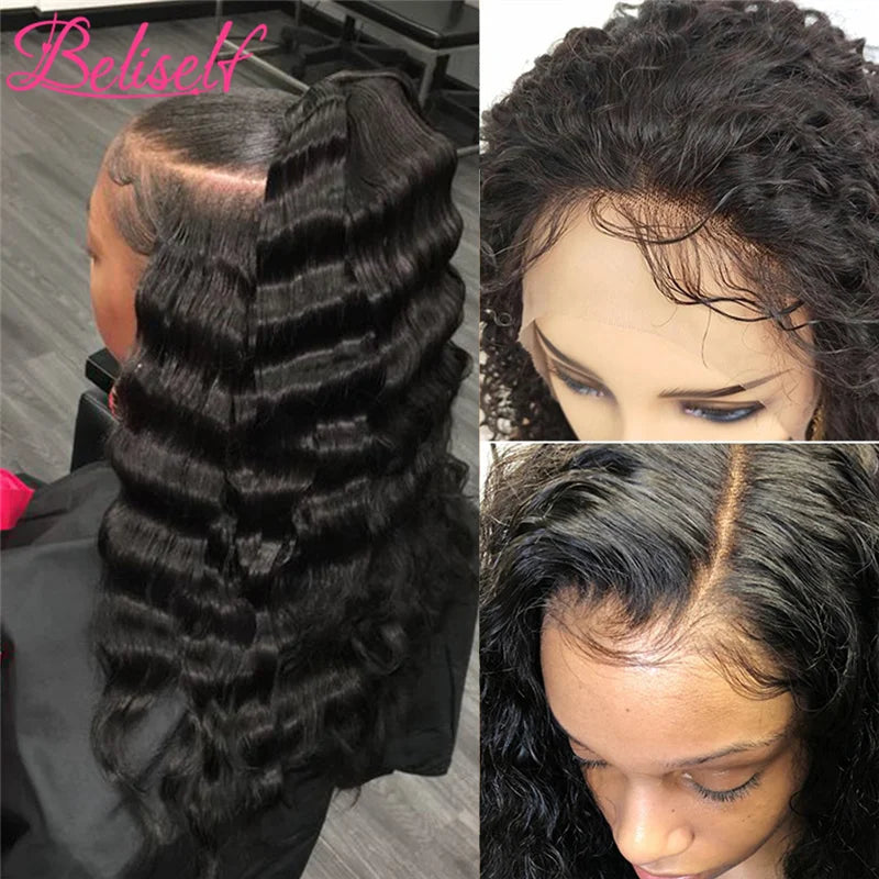 Loose Deep Wave Lace Frontal Wig 30 Inch