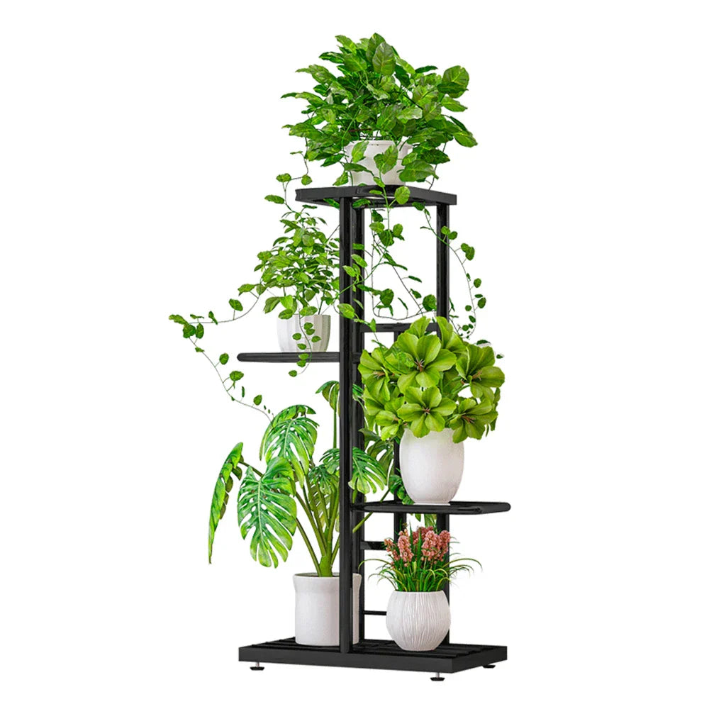 4-Tier Metal Plant Stand Flower Pot Stand Flower