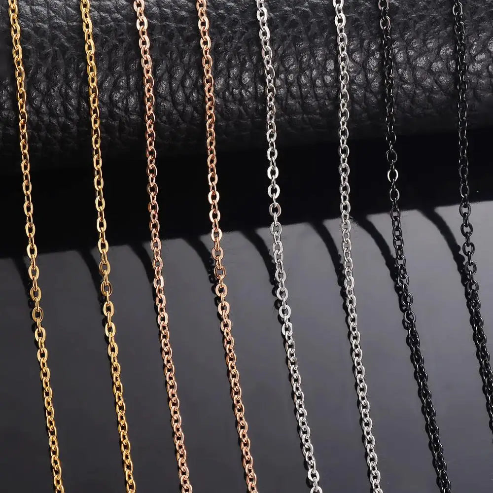 Wholesale 10pcslot Chains Necklace 1.522.53mm Width Men Women