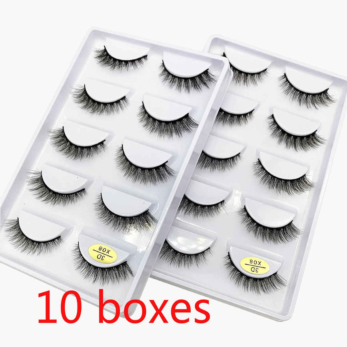 50/100 Pairs False Eyelashes Wholesale Fluffy Long Lashes