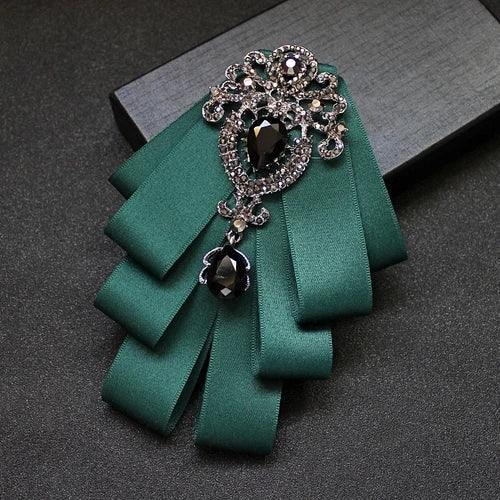 High Quality Korean Fashion New Crystal Bow Tie