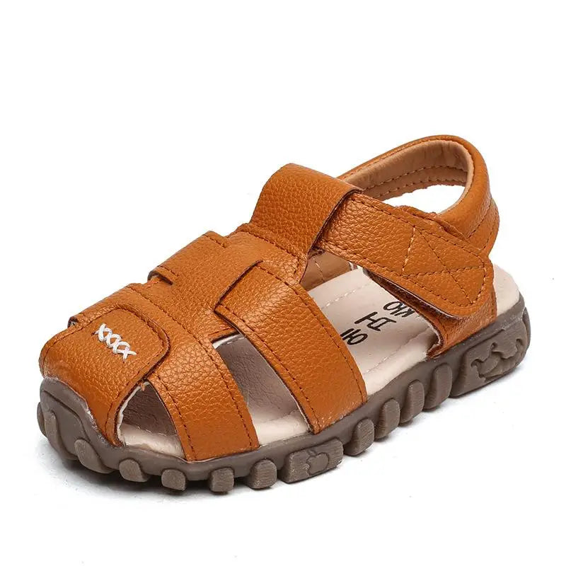 Leather Sandals Boys 100% Soft Leather In Summer