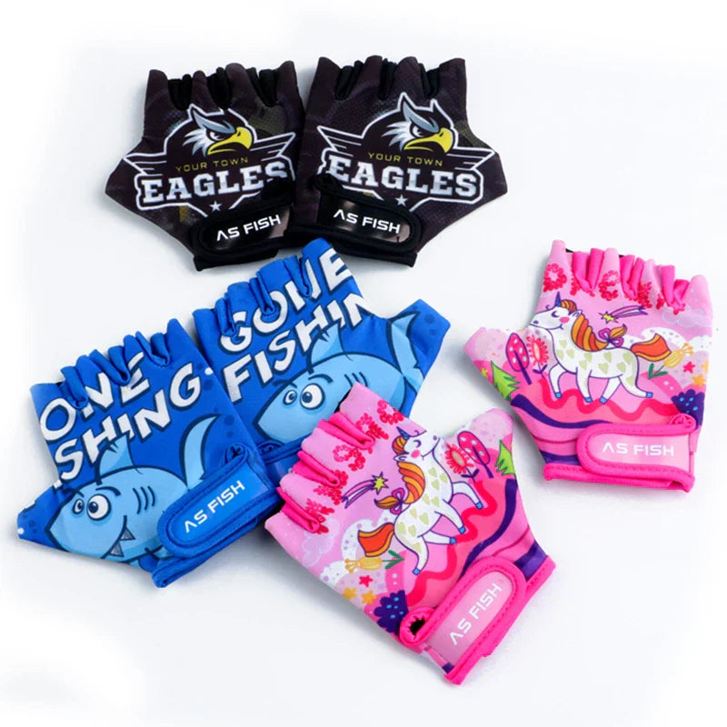 Cartoon XS S Bike Cycling Gloves for Kids