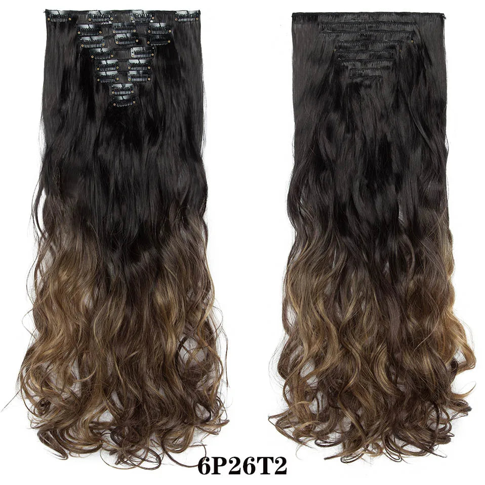 HAIRRO 24Inches 170g 36 Colors Long Straight Synthetic