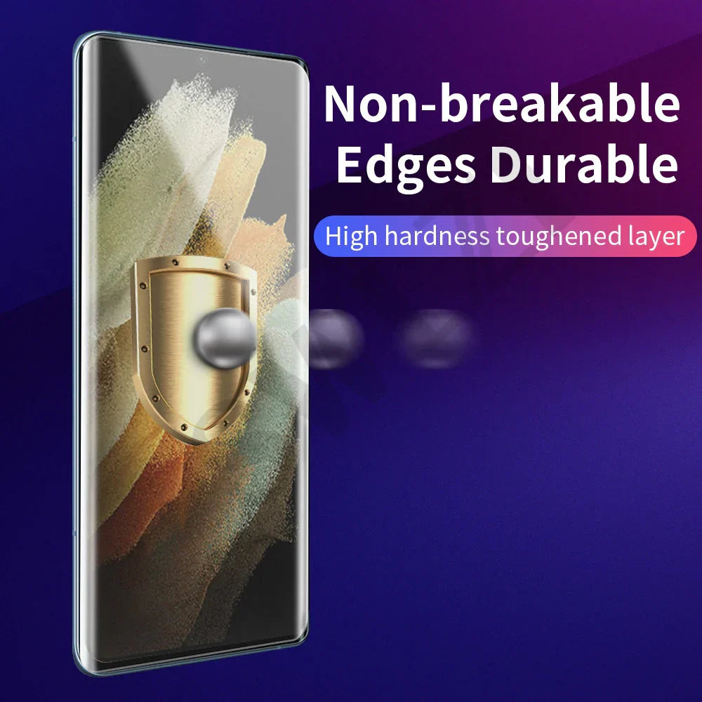 5Pcs UV glass screen protector for Samsung Galaxy
