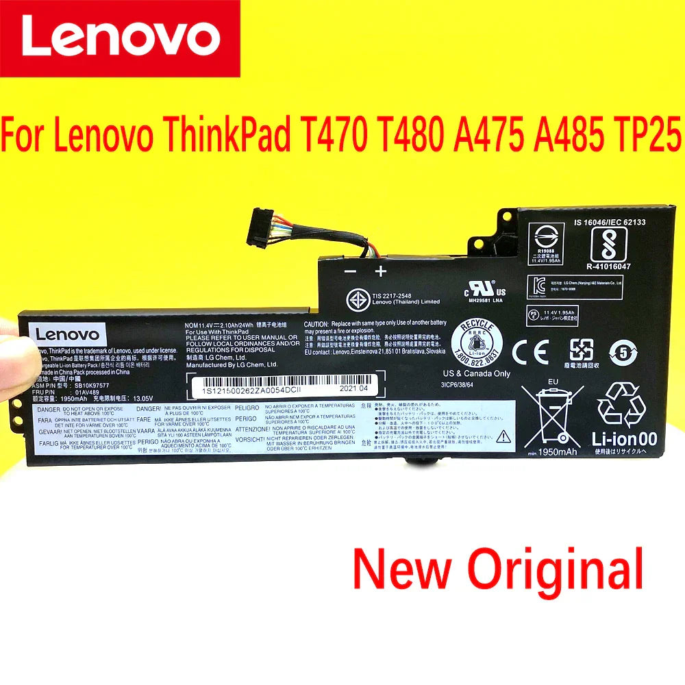 NEW Original Laptop Battery For Lenovo ThinkPad T470