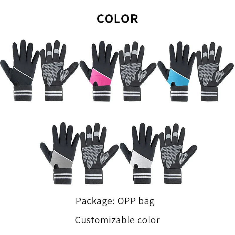 Gym Gloves Full Finger Weight Lifting Gloves With