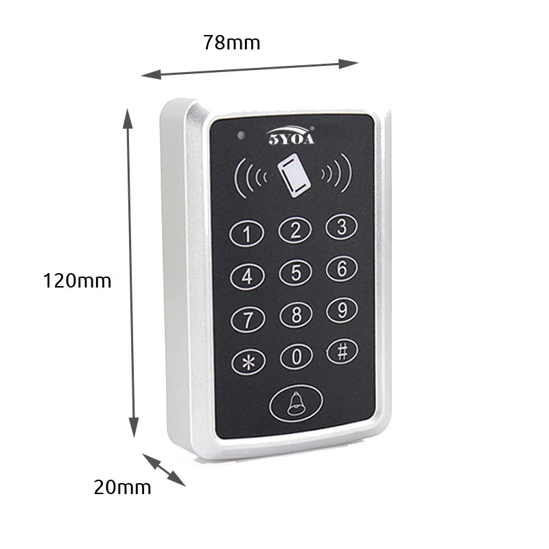 125KHz RFID Access Control Keypad EM Card Reader