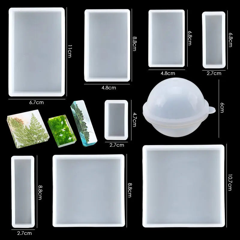 Silicone Mold For Epoxy Resin Set Jewelry Casting