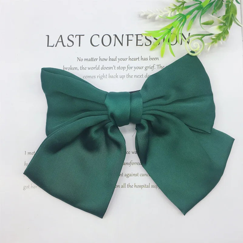 Fashion Ribbon Hairgrips Big Large Bow Hairpin For