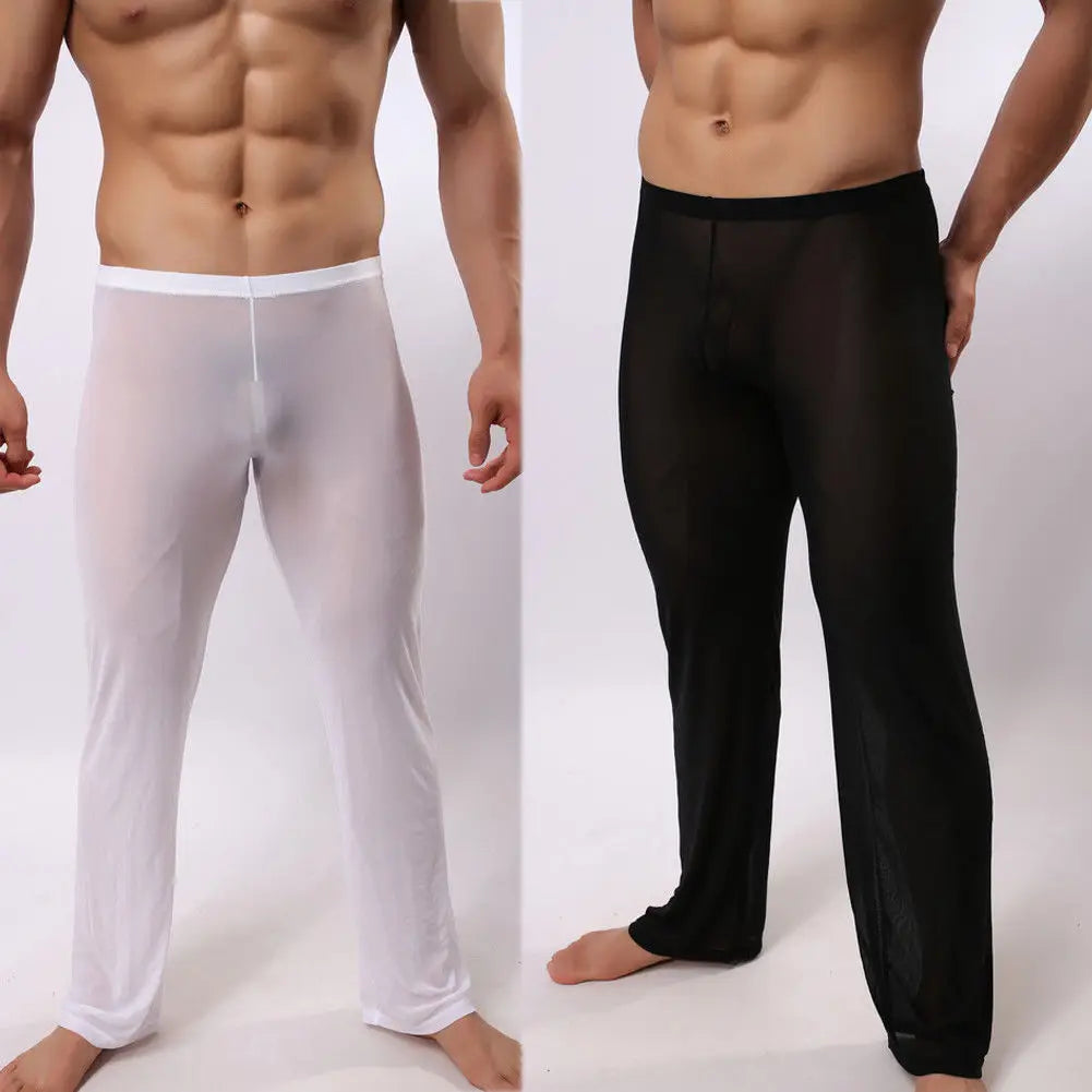 Hirigin Mens Sexy Soft Mesh Sheer Seethrough Stretch