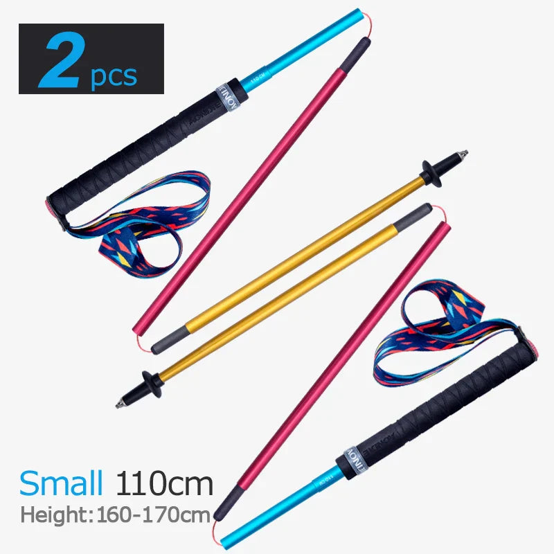 2pcs AONIJIE Z-Pole Folding Ultralight Quick Lock Trekking