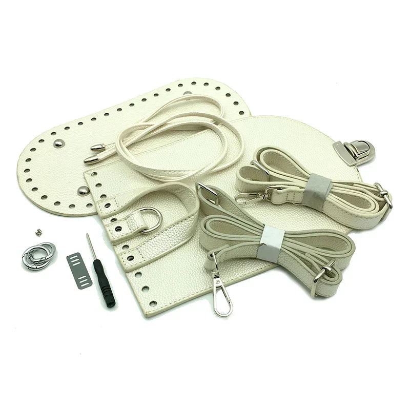 7pcs set Handmade Handbag Shoulder Strap Woven Bag