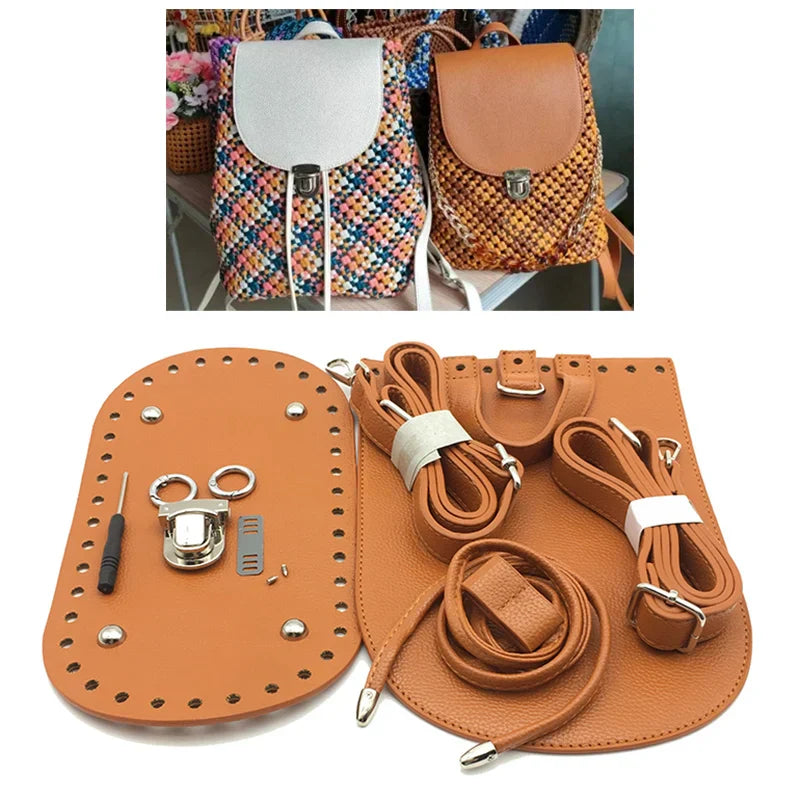 7pcs set Handmade Handbag Shoulder Strap Woven Bag