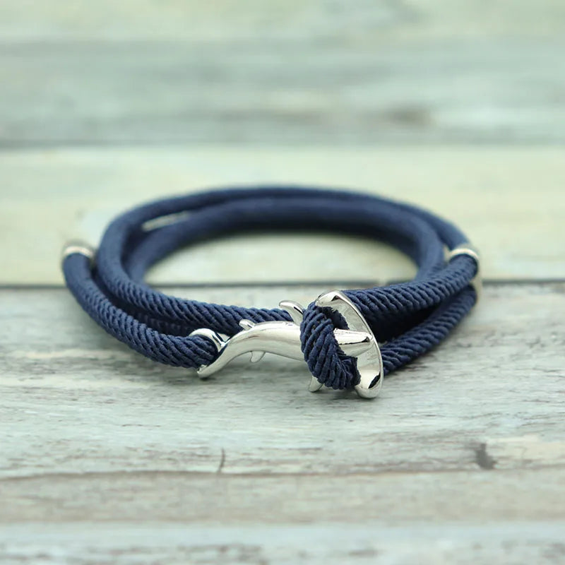 Handmade Adjustable Milan Rope Bracelet Bohemia Hammerhead Shark