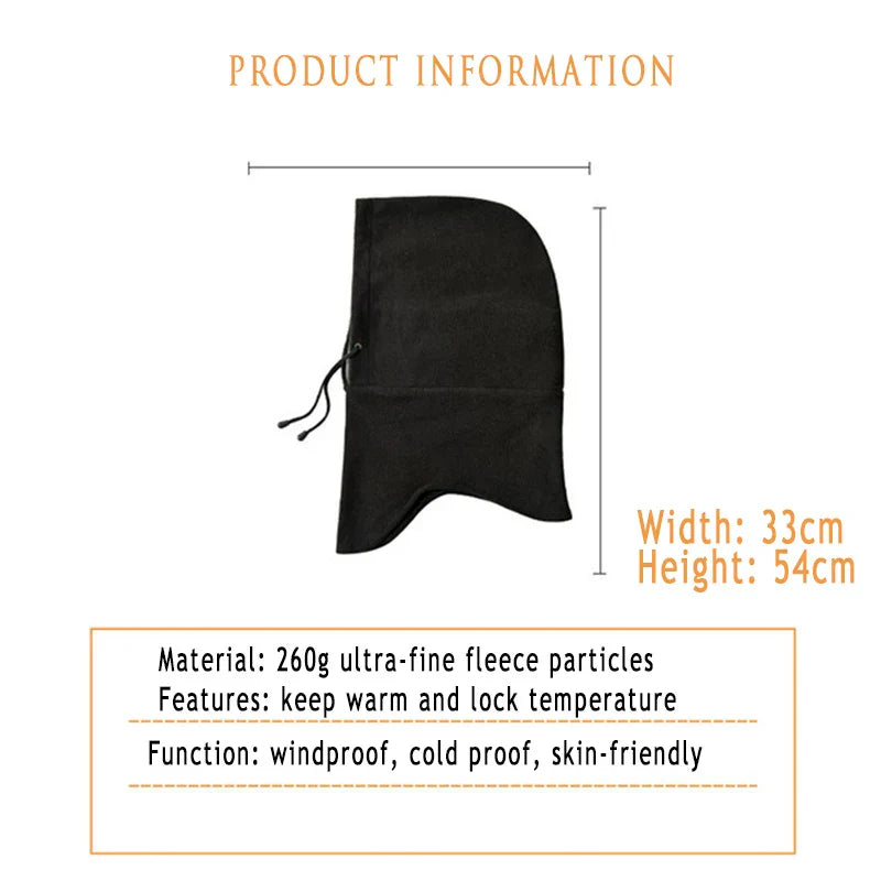 W18 Men's hats Outdoor Riding Hoods Windproof Caps