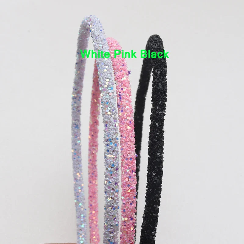 3 Piece New Girls Glitter Hair Accessories Kids