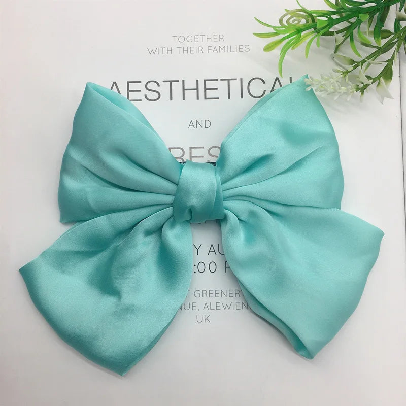 Fashion Ribbon Hairgrips Big Large Bow Hairpin For