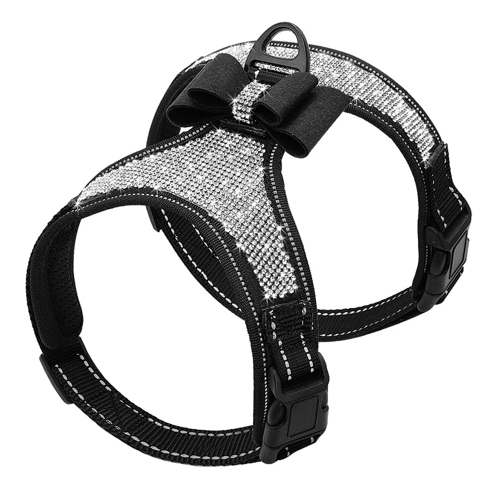 Reflective Dog Harness Nylon Pitbull Pug Small Medium