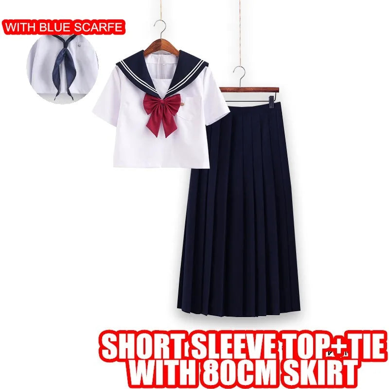 JapaneseKorean Sailor Suit Cosplay Costumes School Uniforms Cute