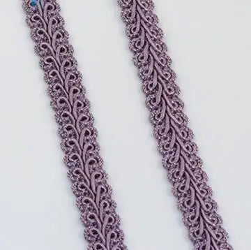 12mm Curve Cotton Lace Trim Centipede Braided Ribbon