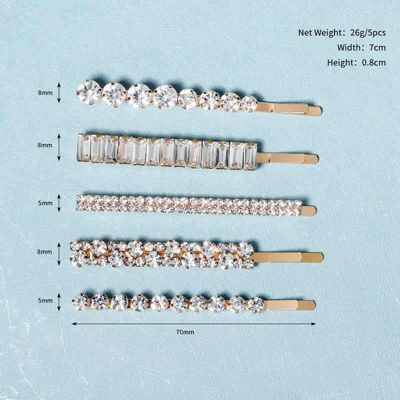 Miallo Fashion Rhinestone Hair Clips for Women Girls