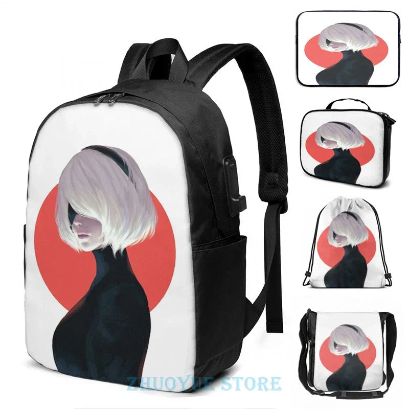 Funny Graphic print Nier automata 2B(6) USB Charge