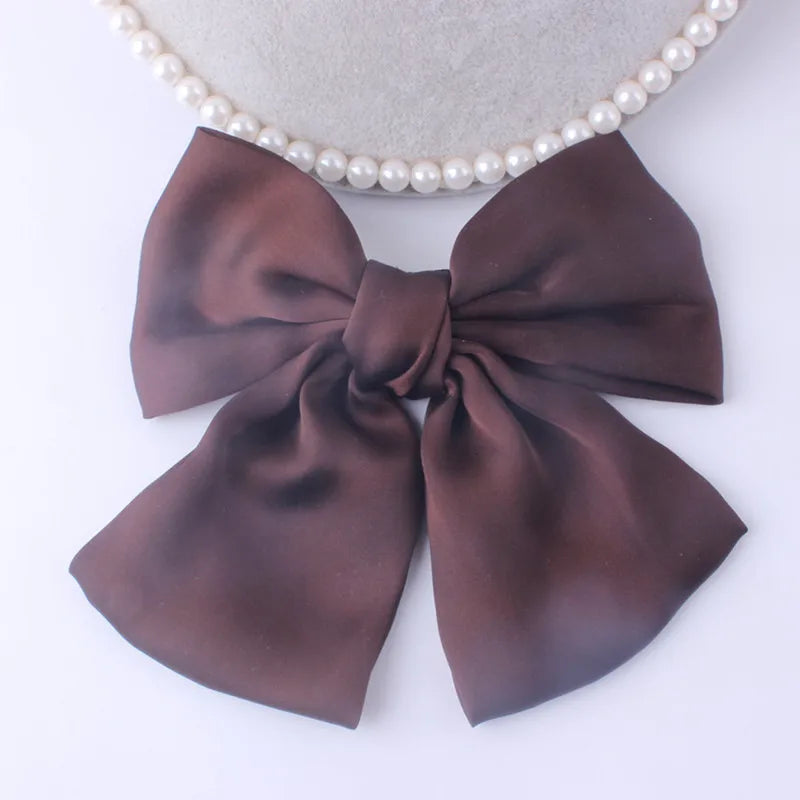 Fashion Ribbon Hairgrips Big Large Bow Hairpin For